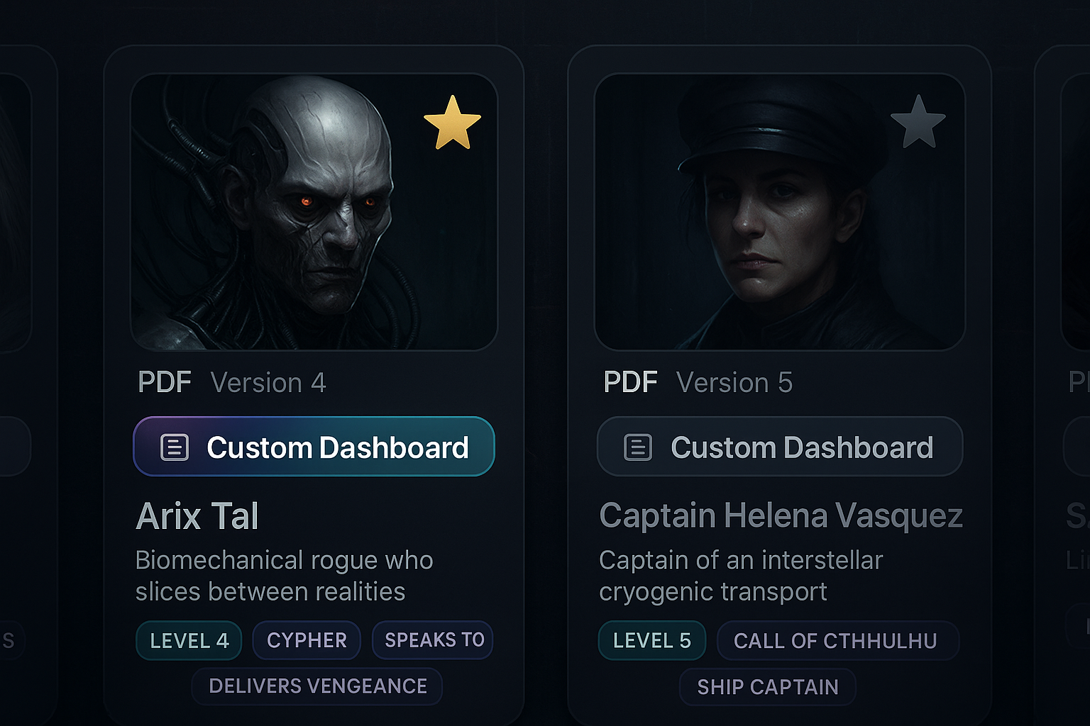 Character Sheet Mockup